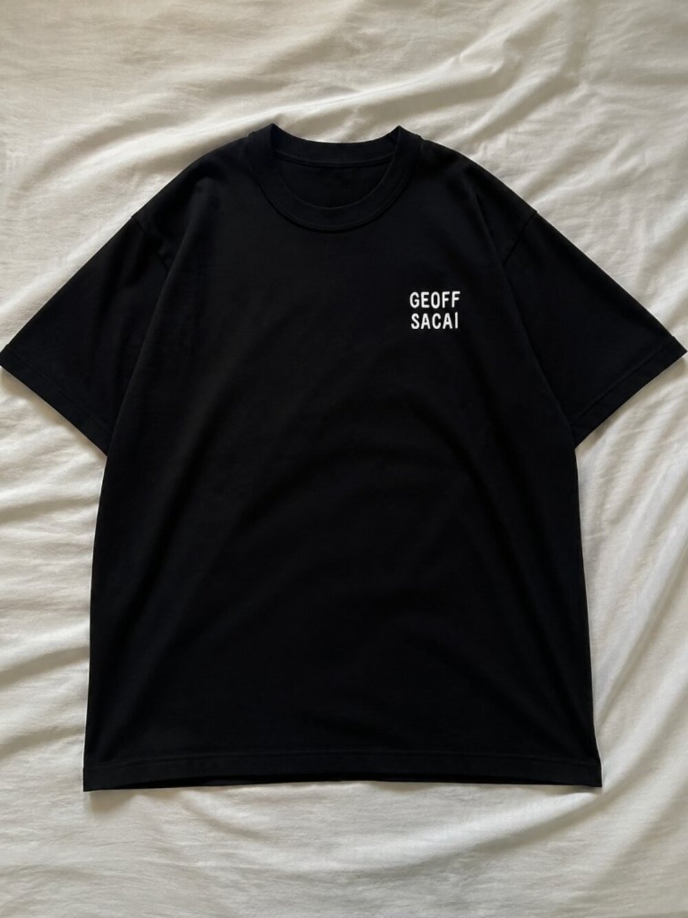 Geoff McFetridge x sacai Life Exists In Us Black Graphic T-Shirt Men's